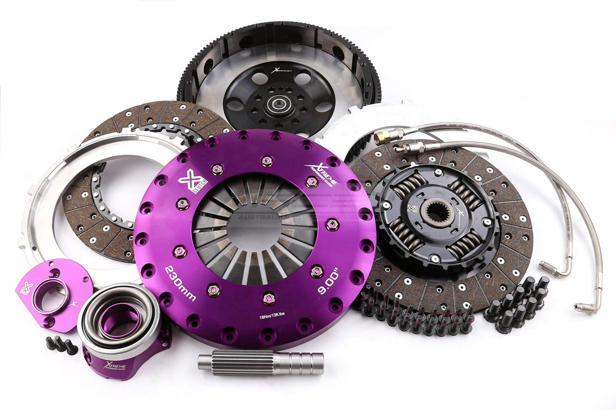 Xtreme 230mm Twin Plate Sprung Organic Clutch Kit incl. SMF & CSC Porsche Carrera, Turbo 993/GT2, GT3 996, 997 KPR23601-2A