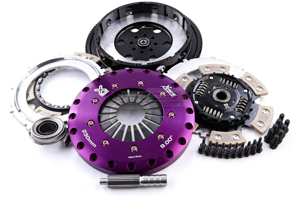 Xtreme 230mm Twin Plate Sprung Ceramic Clutch Kit incl. Flywheel Subaru WRX VB FA24 2.4L 22+ KSU23525-2B