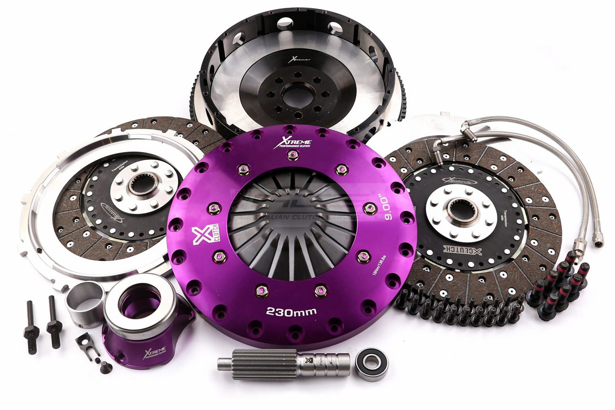 Xtreme 230mm Twin Plate Solid Organic Clutch Kit incl. Flywheel & CSC