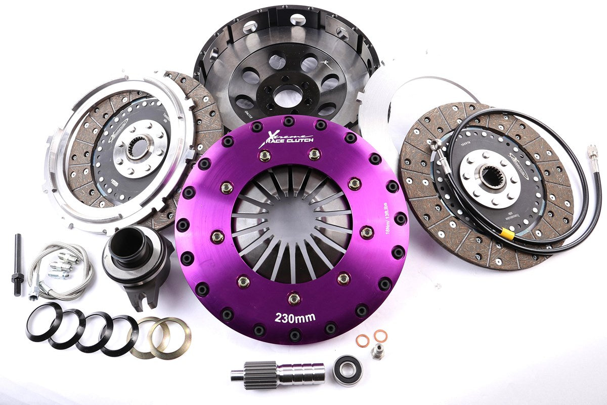 Xtreme 230mm Twin Plate Solid Organic Clutch Kit incl. Flywheel & CSC