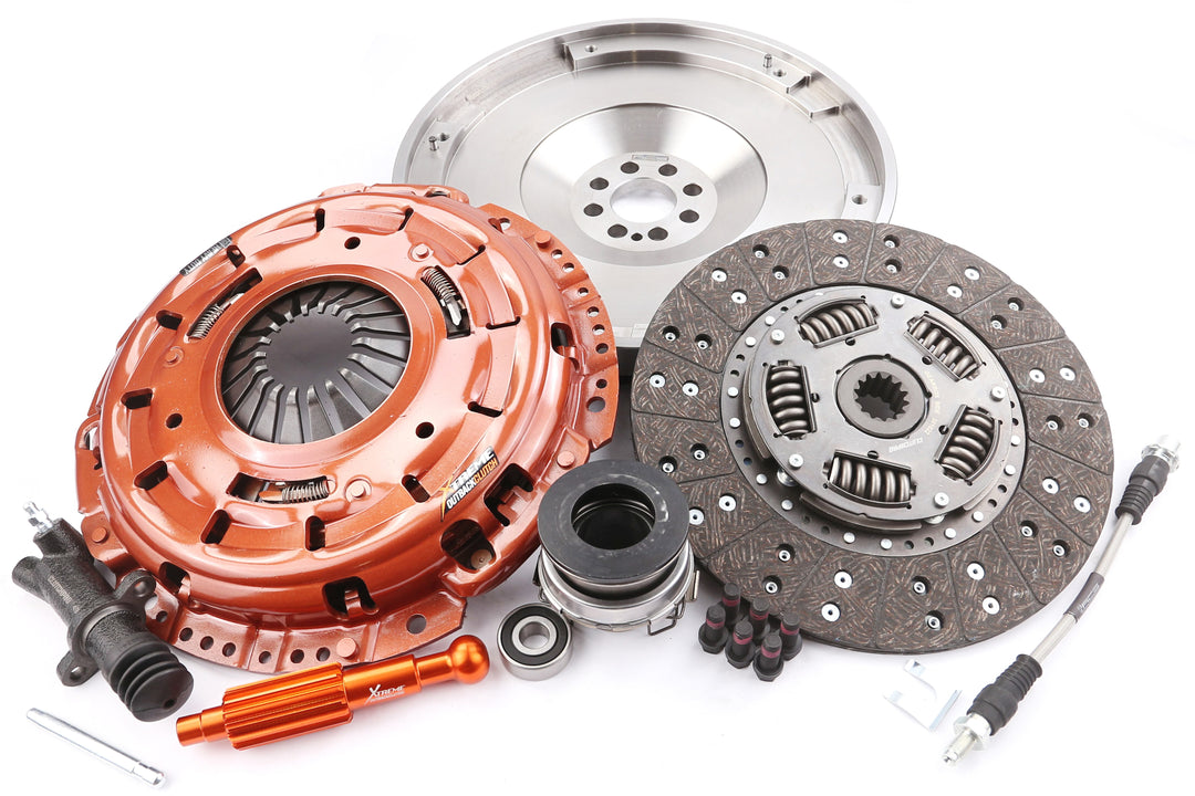 Xtreme Outback Extra Heavy Duty Sprung Organic Steel Backed Clutch Kit incl. Flywheel & Slave Cylinder