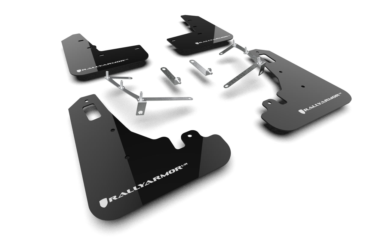 Rally Armor UR Mudflaps Black/Blue Logo