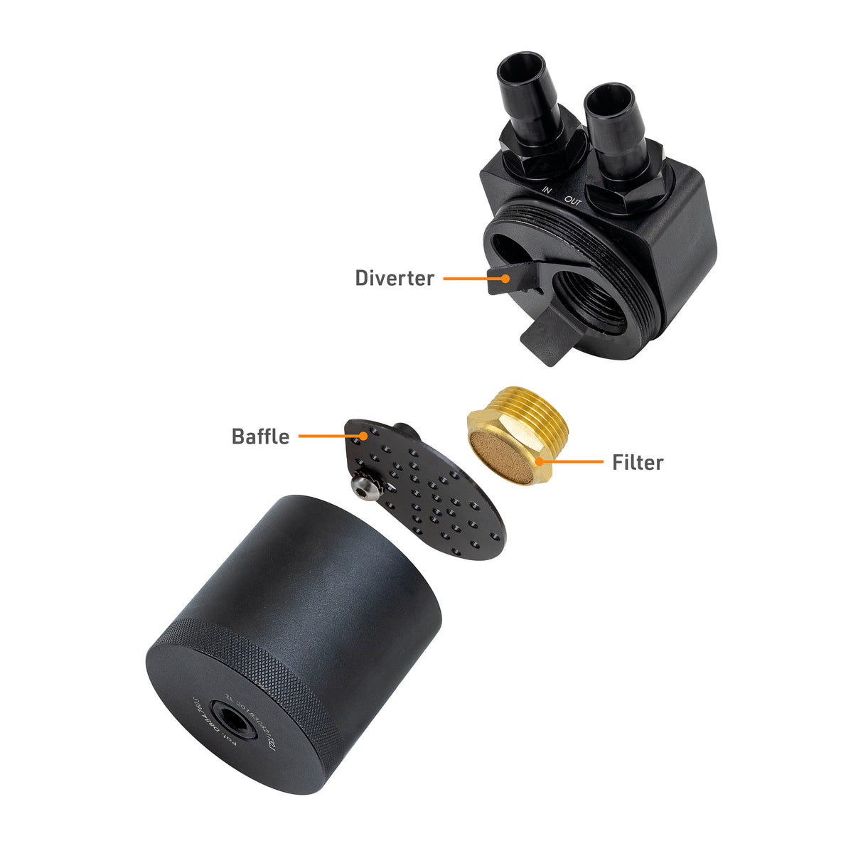 Mishimoto Baffled Oil Catch Can - PCV Side
