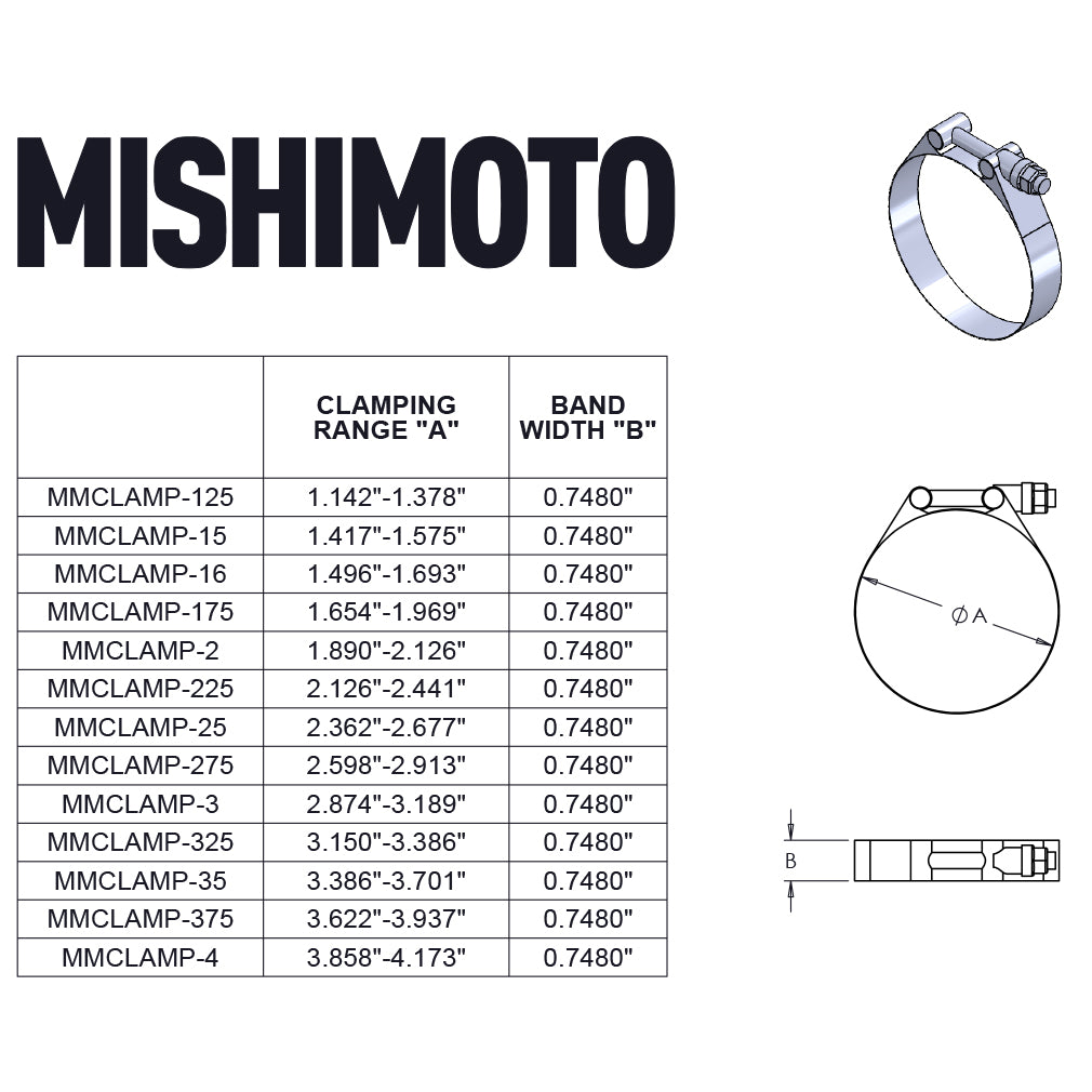Mishimoto T-Bolt Clamp Gold