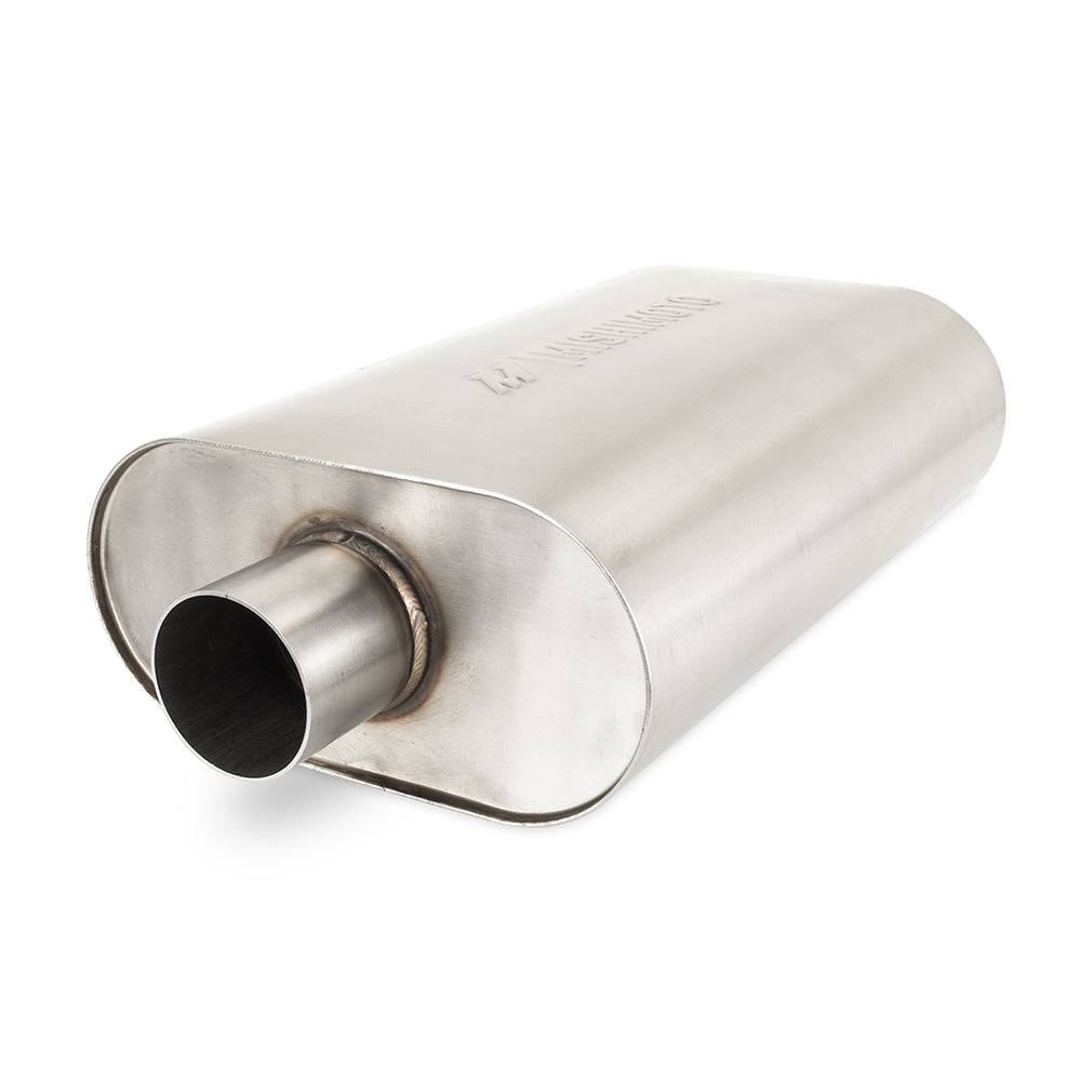Mishimoto Universal Muffler with 2.5" Center Inlet/Outlet - Brushed
