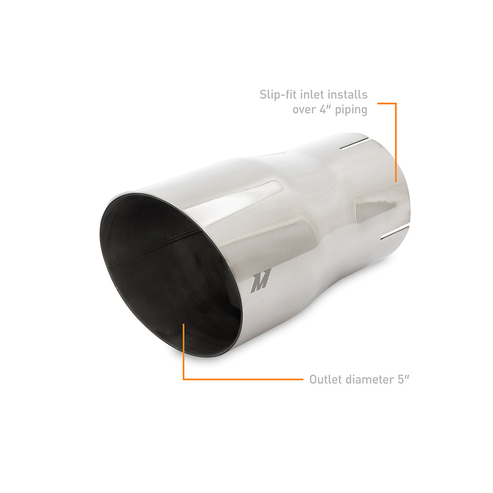 Mishimoto Clamp-on Single Wall Exhaust Tip, 5" Outlet