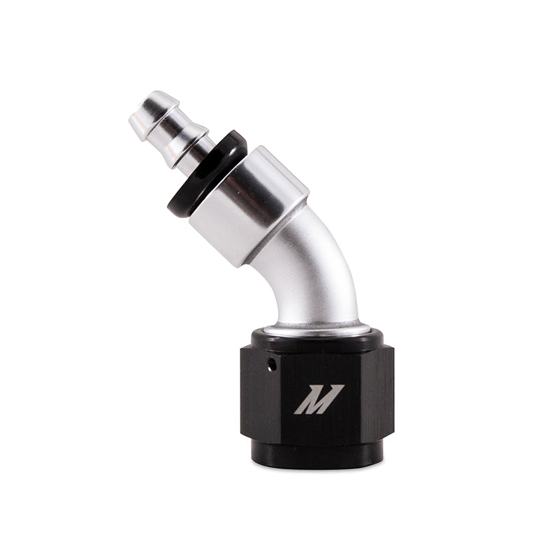 Mishimoto 45degree -10 AN Push On Swivel Adapter - Aluminium