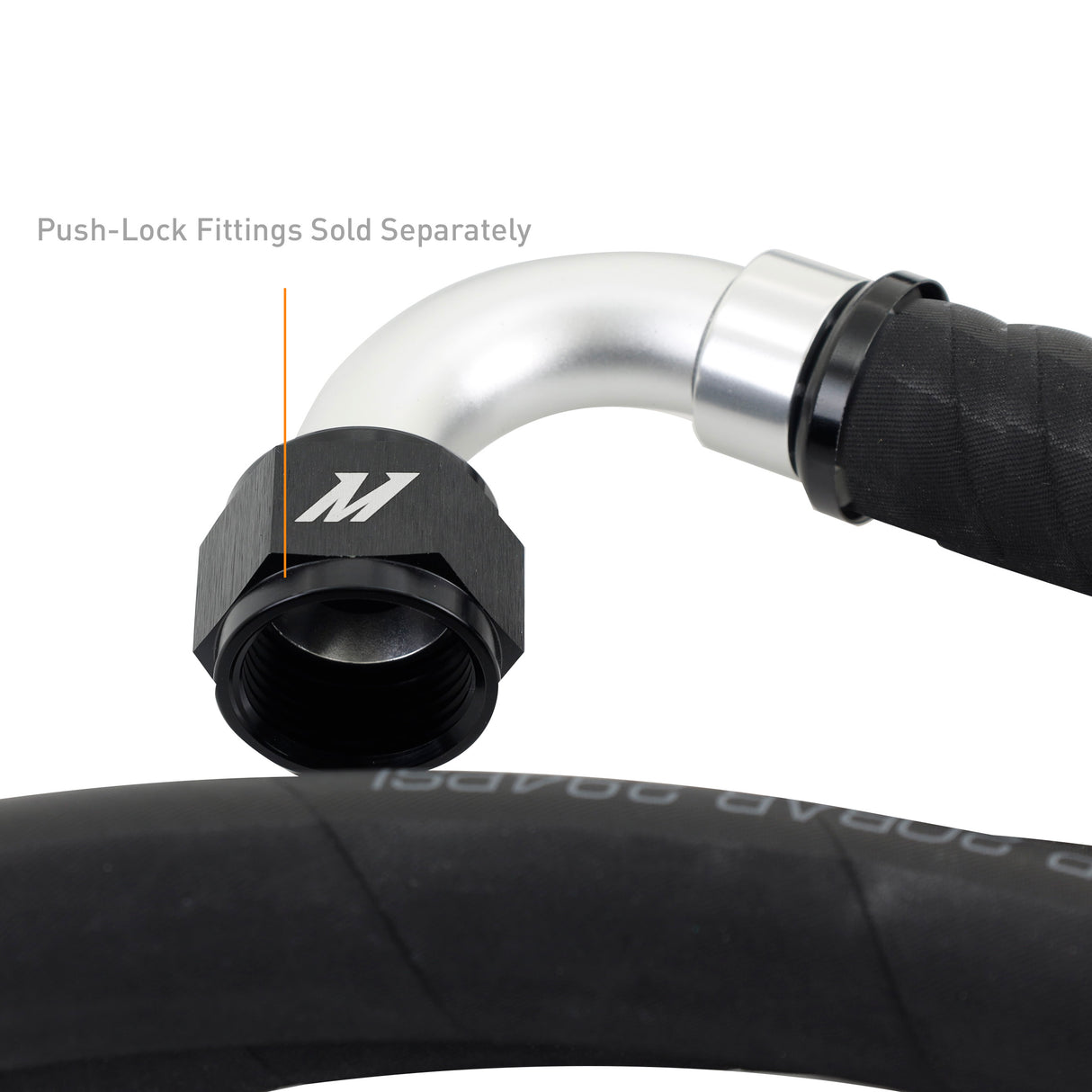 Mishimoto Push Lock Hose - Black -12AN
