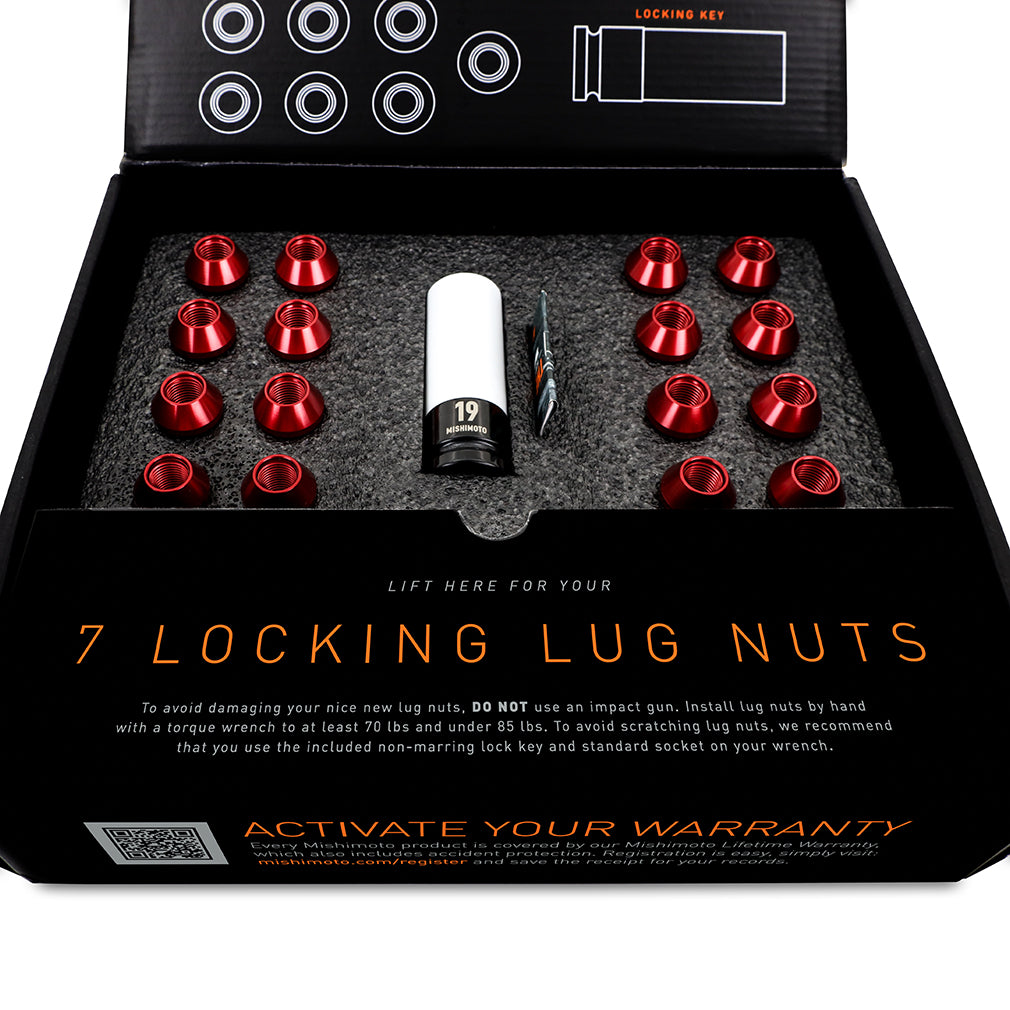 Mishimoto Aluminium Locking Lug Nuts 1/2 X 20 23pc Set