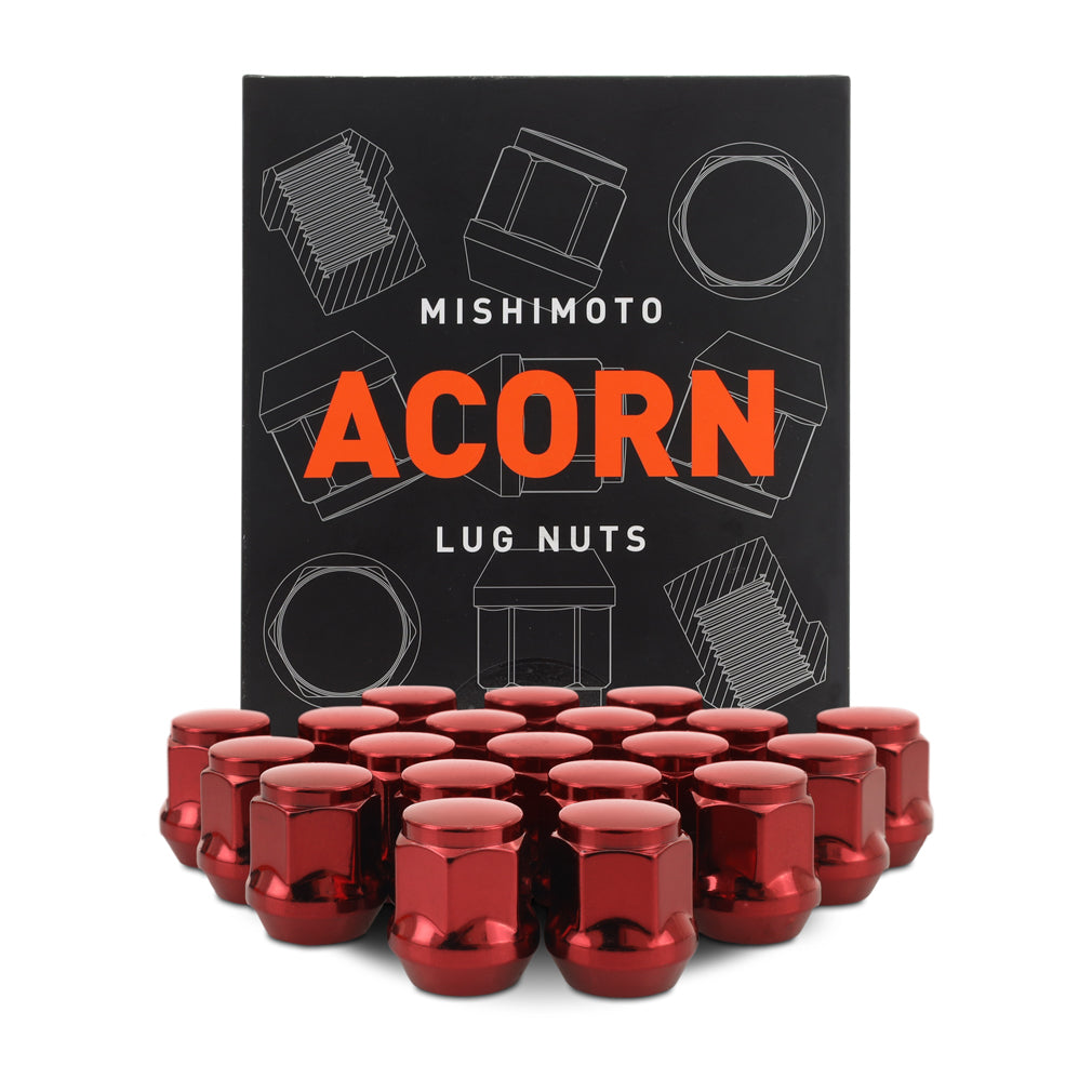 Mishimoto Steel Acorn Lug Nuts M12 x 1.5, 20pc Set
