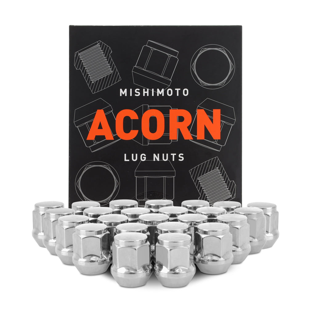 Mishimoto Steel Acorn Lug Nuts M14 x 1.5, 24pc Set