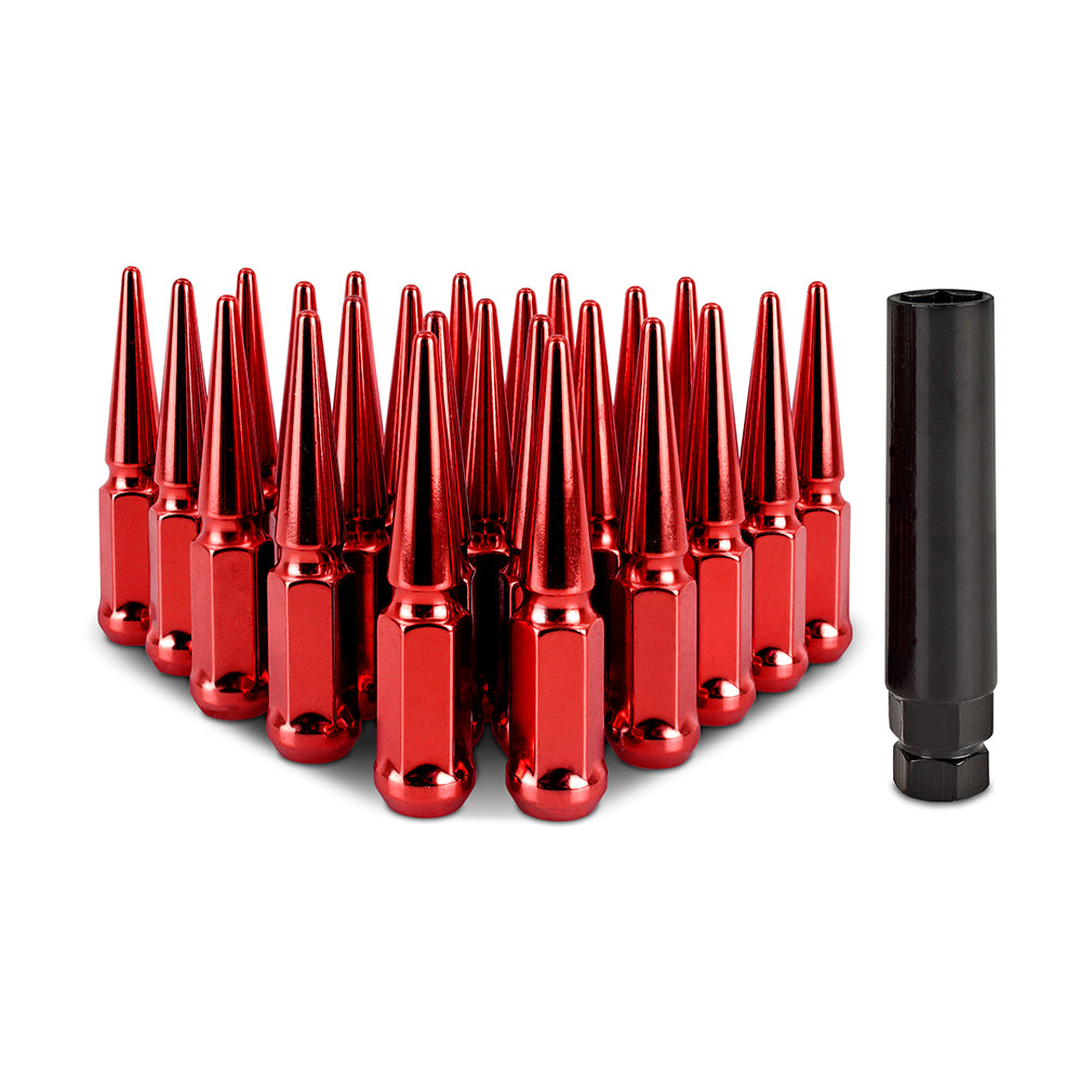 Mishimoto Steel Spiked Lug Nuts M12 x 1.5, 24pc Set
