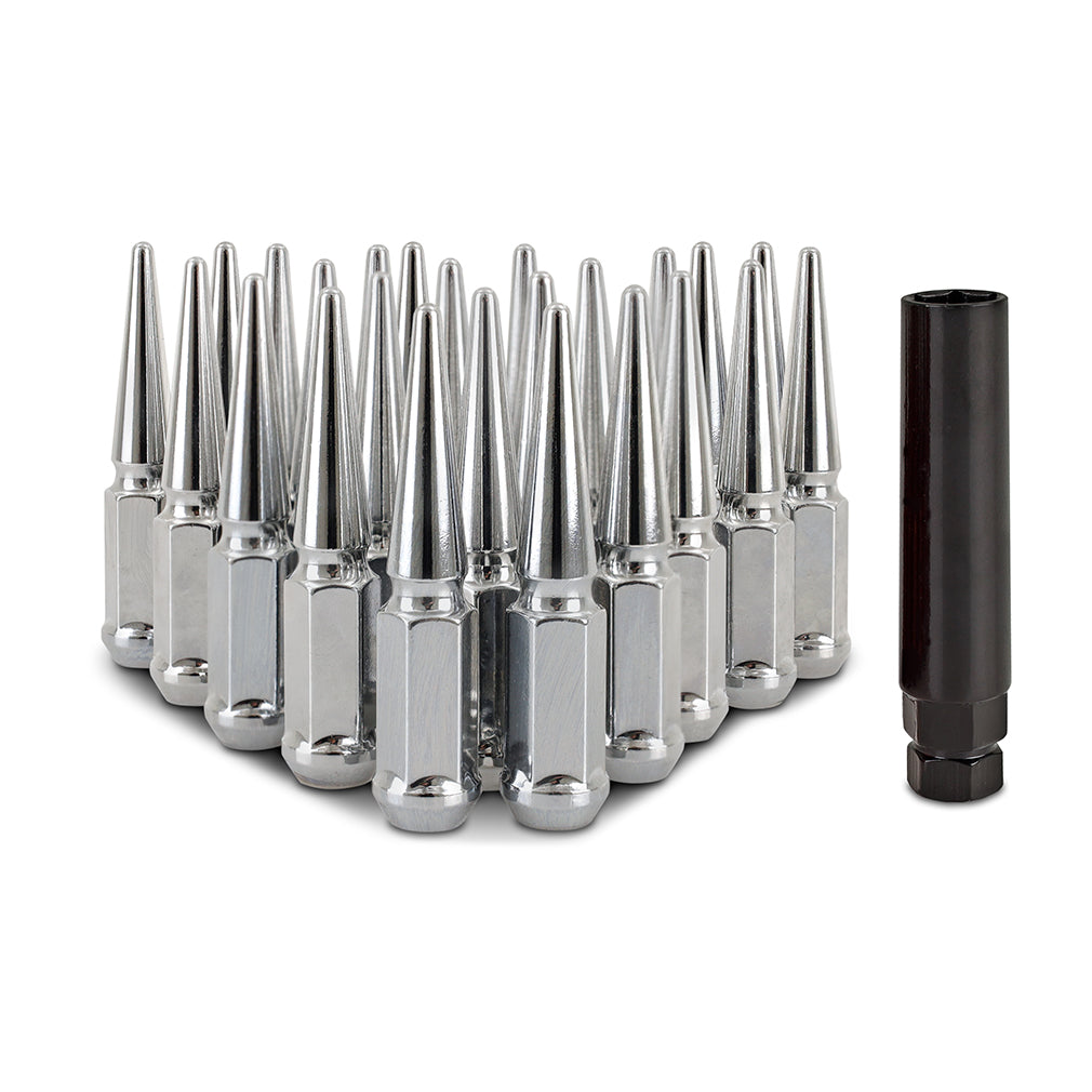 Mishimoto Steel Spiked Lug Nuts M14 x 1.5, 24pc Set