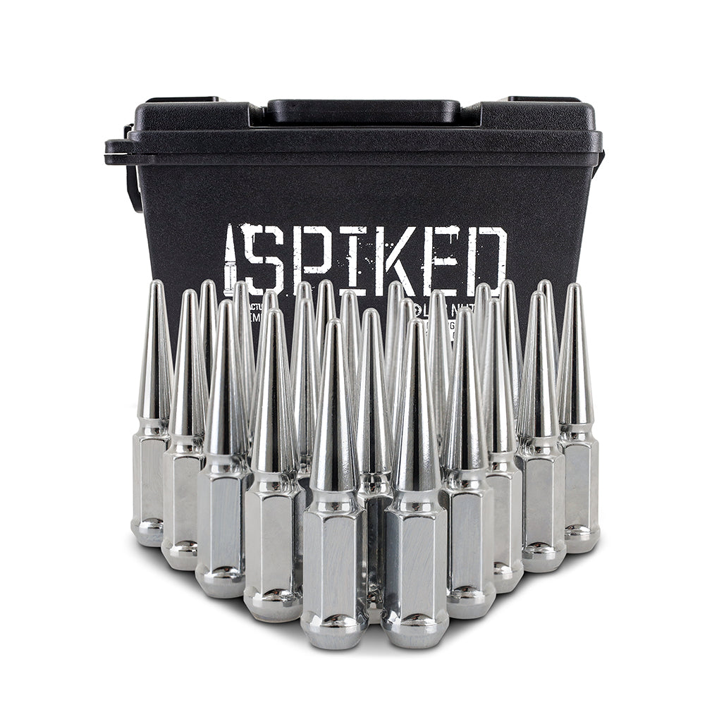 Mishimoto Steel Spiked Lug Nuts M14 x 1.5, 24pc Set