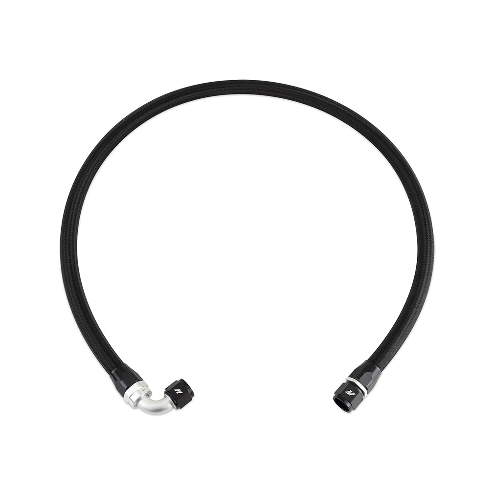 Mishimoto 6ft SS Braided Hose with -10AN Straight/90 Fittings - Black Nylon