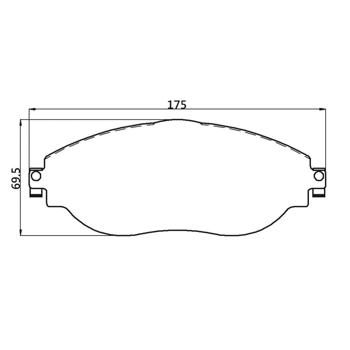 NRS Heavy Duty Semi Metallic Brake Pads
