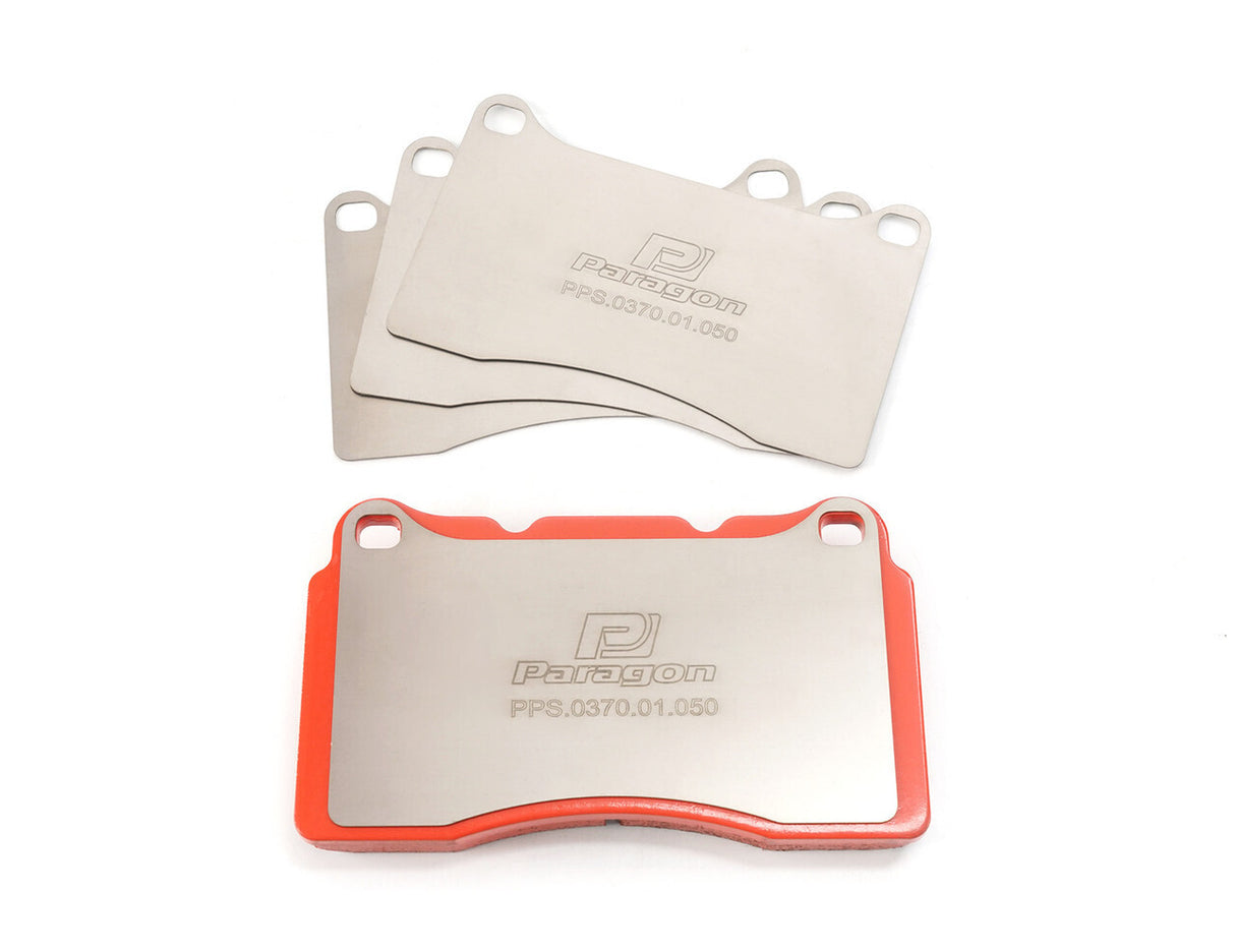 Paragon PPS370 Titanium Front Brake Pad Shims - STI/Evo/SS-V/FK8 Type-R/BRZ/86 (Brembo)