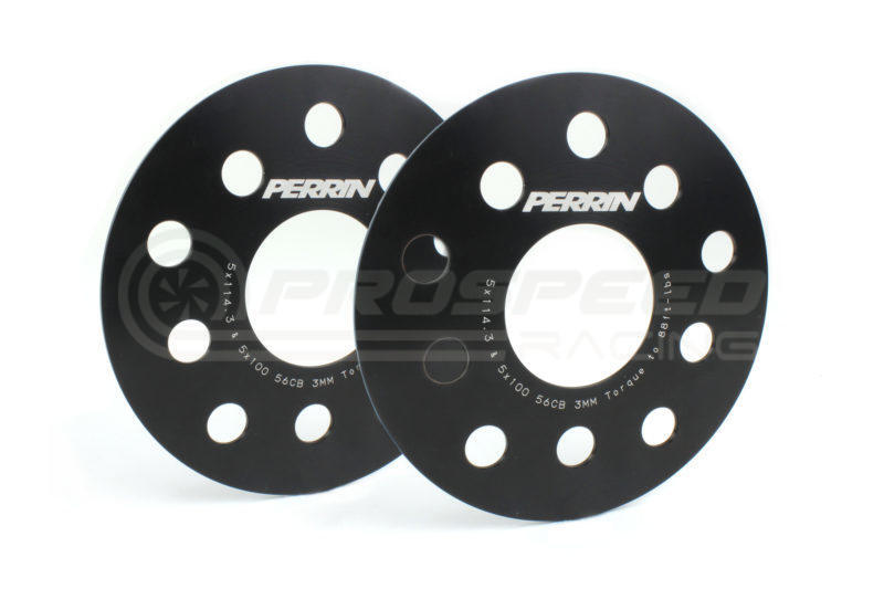 Perrin 3mm Wheel Spacers Slip On Style Black Subaru WRX/STI/FXT/LGT/BRZ 5x100/5x114.3 PSP-WHL-103BK
