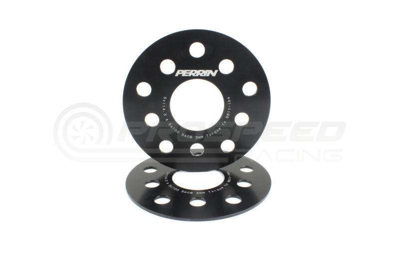 Perrin 3mm Wheel Spacers Slip On Style Black