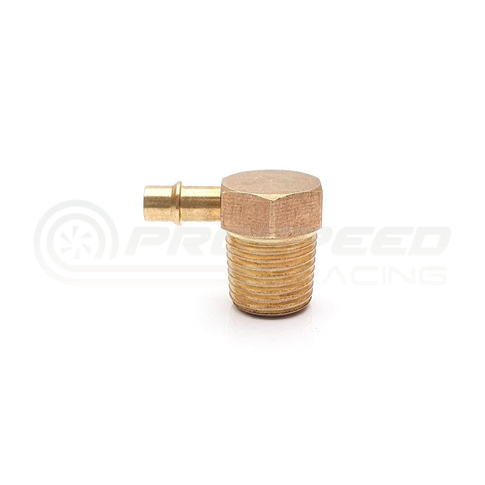 Brass 1/8" NPT 90 Degree 3mm Hose Barb Fitting | Pro Speed Racing