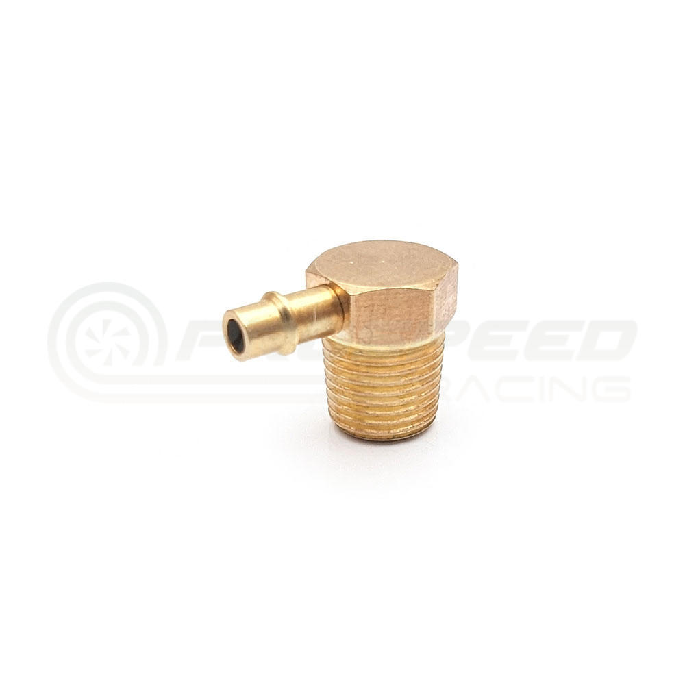 Brass 1/8" NPT 90 Degree 3mm Hose Barb Fitting