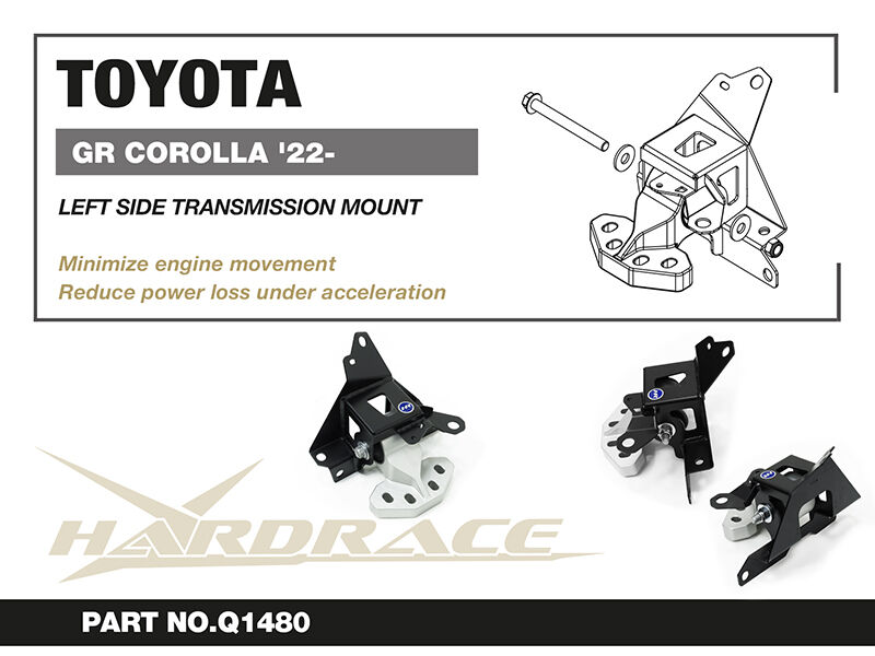 Hardrace Hardened Engine Mount Left Side
