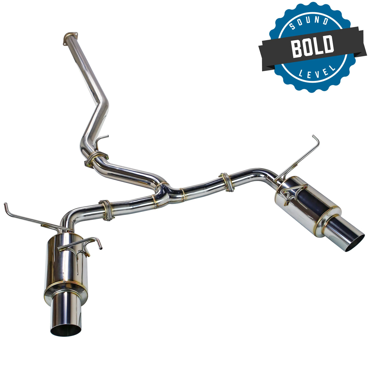 Remark R1-Spec Dual Non-Resonated Cat Back Exhaust System