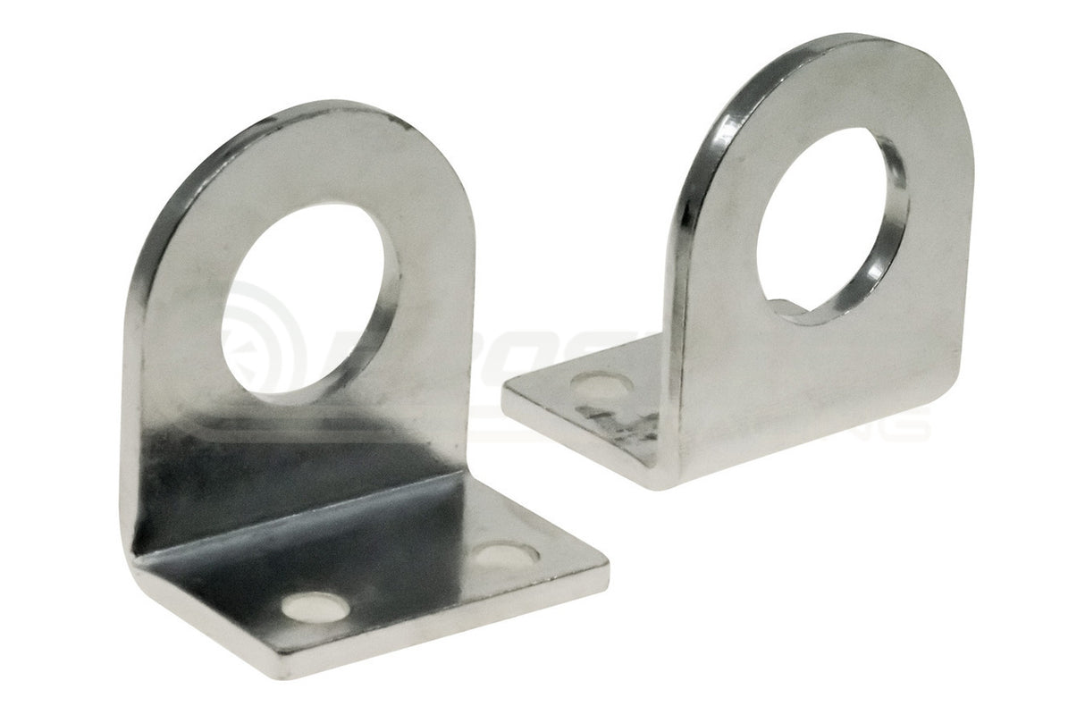 Raceworks Bolt On Stainless Steel Brake Hose Mounting Bracket 90 Degree 2PK RWF-230-01S | Pro Speed