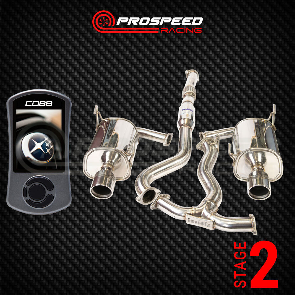 Stage 1 Pack: Cobb Accessport/Invidia Q300 Cat Back - Subaru WRX 08-10 (Sedan) | Pro Speed Racing