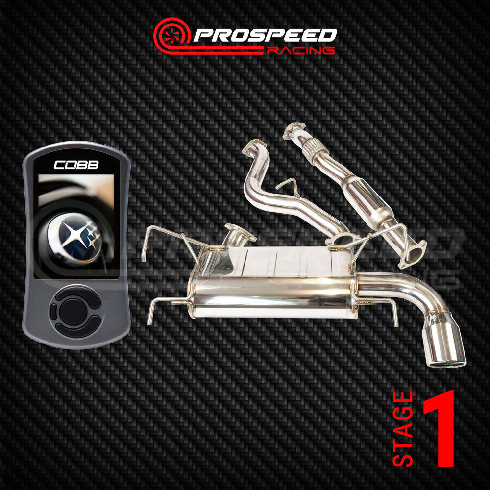 Stage 1 Pack: Cobb Accessport/Invidia Q300 Cat Back - Subaru WRX 08-10 (Hatch) | Pro Speed Racing