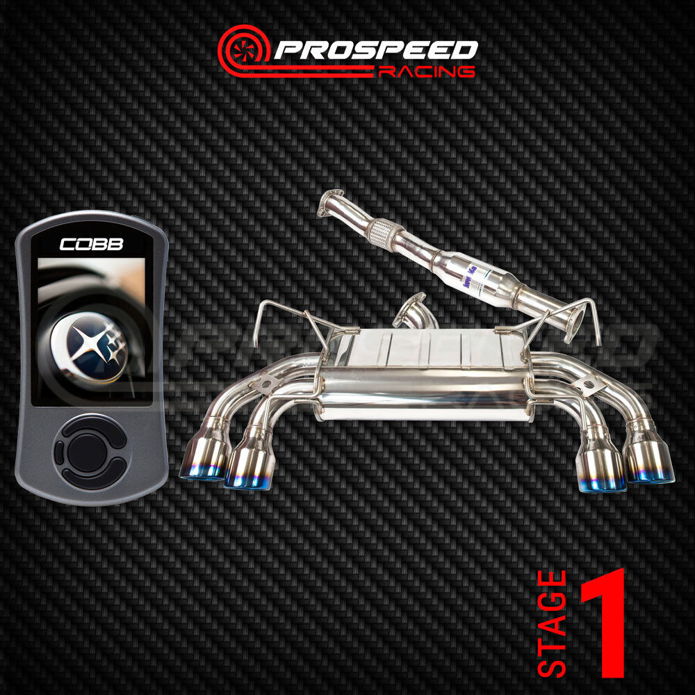 Stage 1 Pack: Cobb Accessport/Invidia Q300 Cat Back - Subaru WRX 11-14/STI 08-14 (Hatch) | PSR