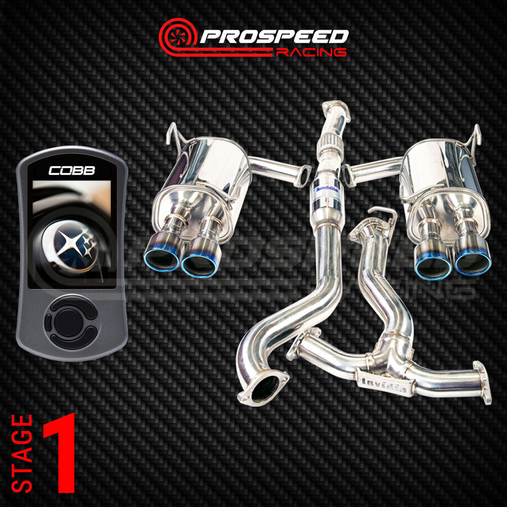 Stage 1 Pack: Cobb Tuning Accessport/Invidia Q300 Cat Back - Subaru WRX/STI VA 15-21 | Pro Speed