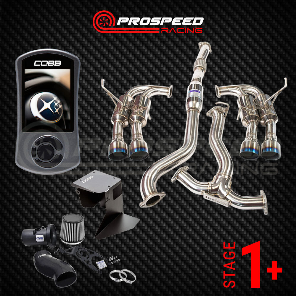 Stage 1+ Pack: Cobb Accessport/SF Intake/Invidia R400 Cat Back - Subaru WRX/STI 11-14 (Sedan) | PSR