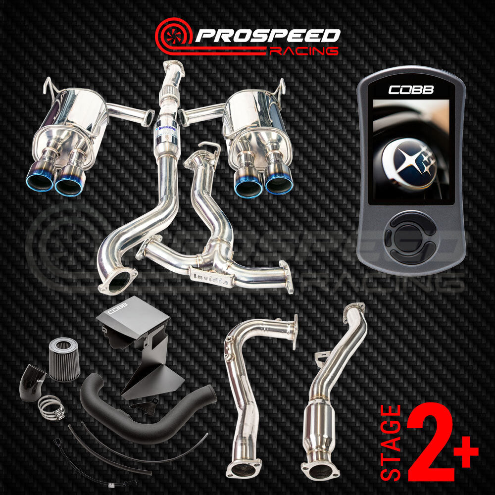 Stage 2+ Pack: Cobb Accessport/SF Intake/Invidia Q300 Turbo Back - Subaru WRX VA 15-21 | Pro Speed