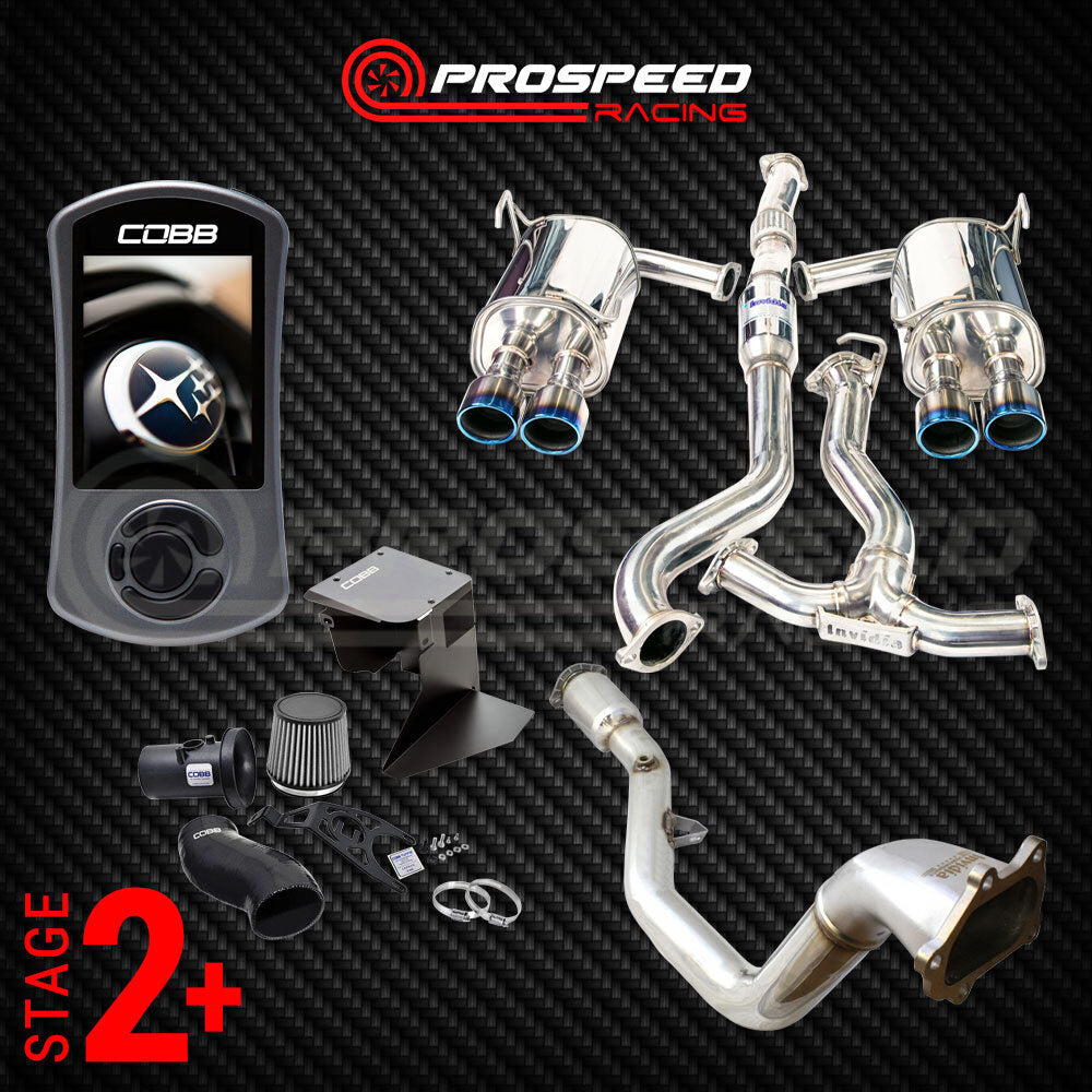 Stage 2+ Pack: Cobb Accessport/SF Intake/Invidia Q300 Turbo Back - Subaru STI VAB 15-21 | Pro Speed