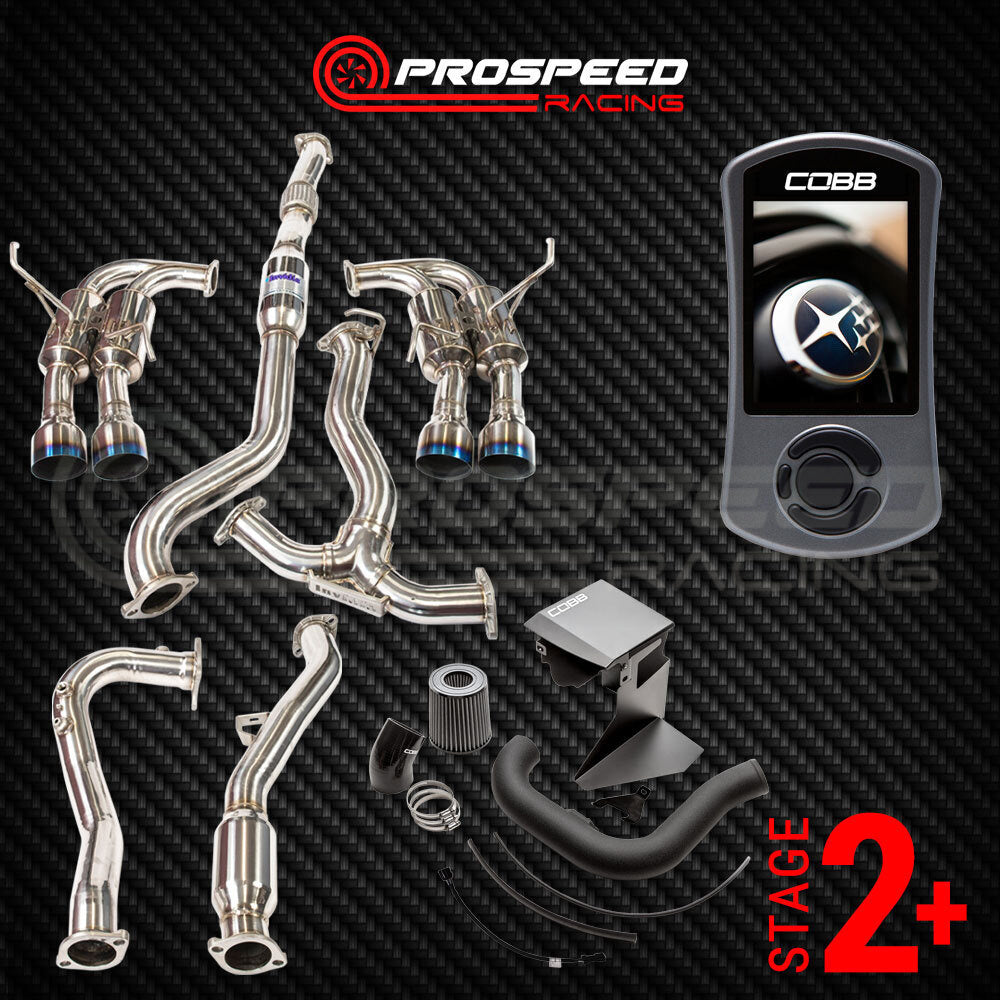 Stage 2+ Pack: Cobb Accessport/SF Intake/Invidia R400S Turbo Back - Subaru WRX VA 15-21