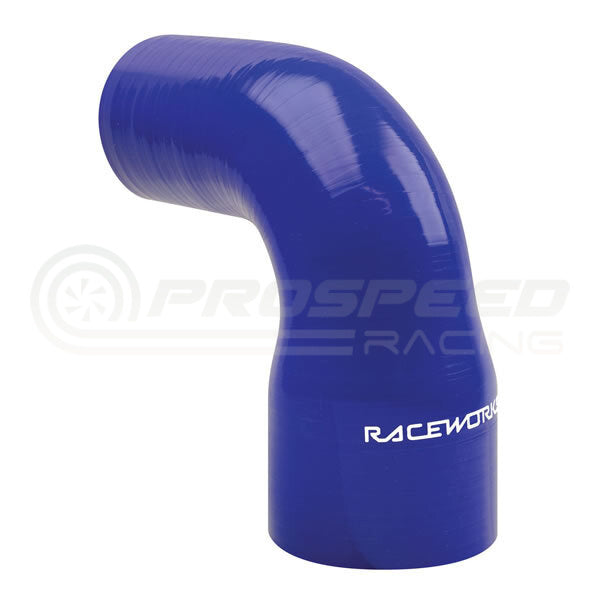 Raceworks Silicone Reducer Elbow Blue