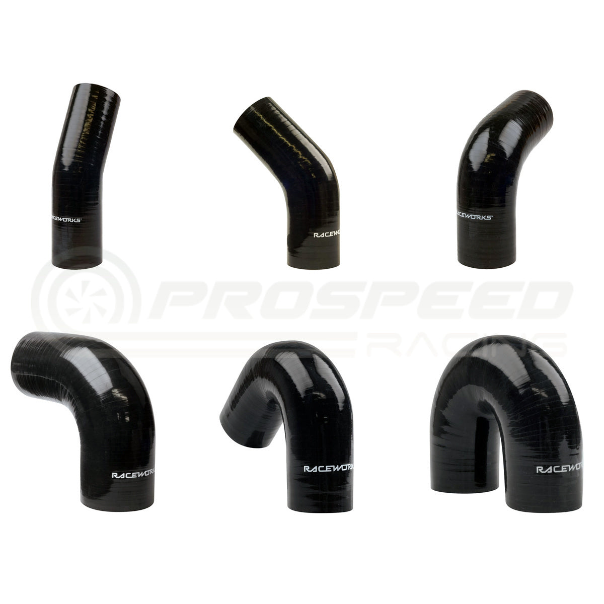 Raceworks Silicone Elbow Black SHE-BK | Pro Speed Racing