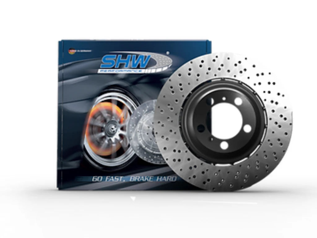 SWH Performance Cross-Drilled Lightweight Brake Rotor - Front Right