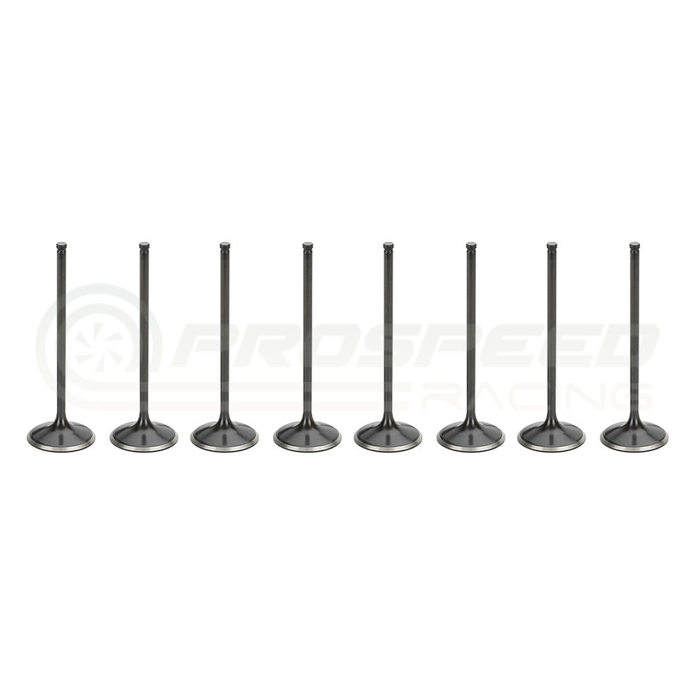 Supertech +1mm Black Nitrated Intake Valve Set of 8 - Subaru WRX/STI/FXT/LGT (EJ20/EJ25) SIVN-1014-8