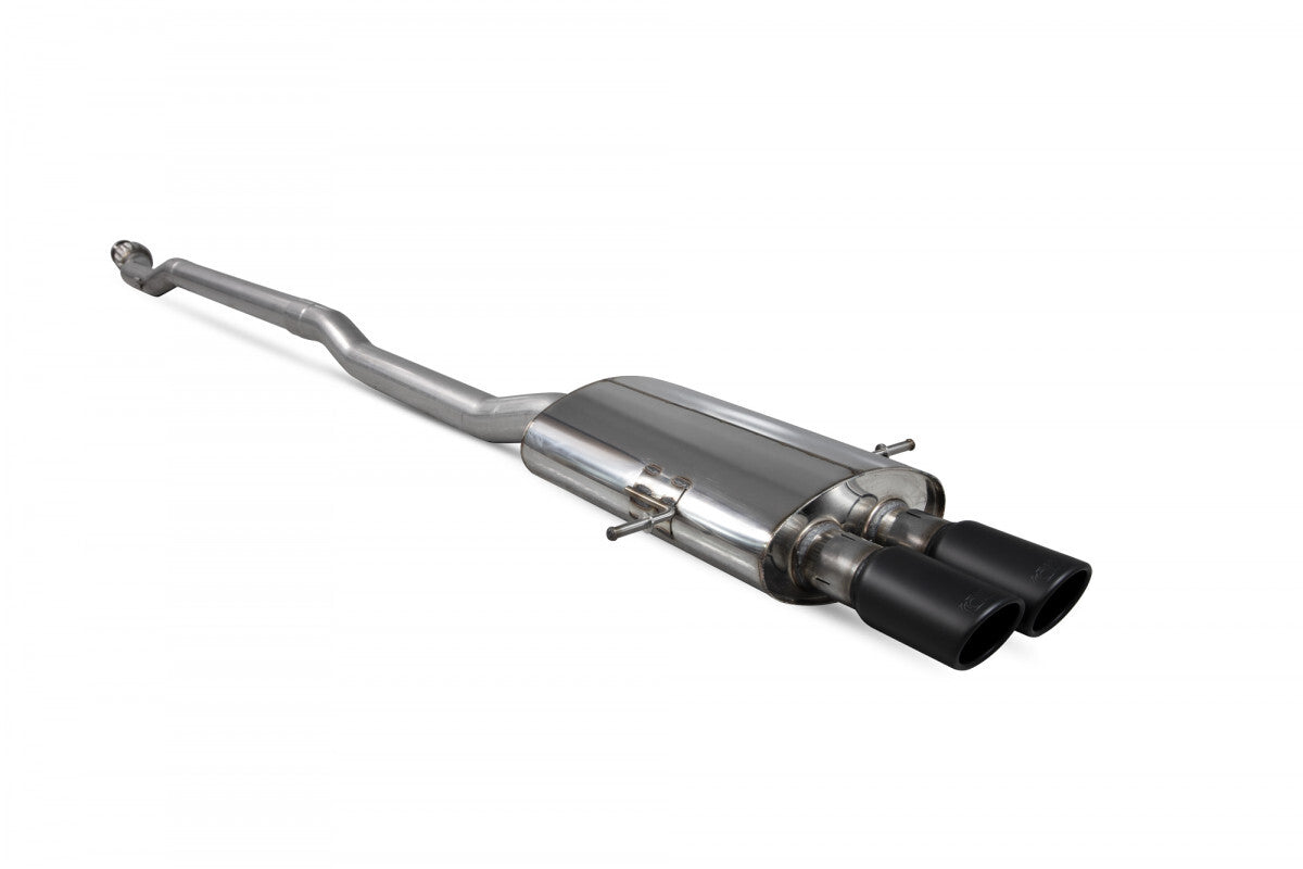 Non-resonated Cat Back Exhaust System w/Twin Tips