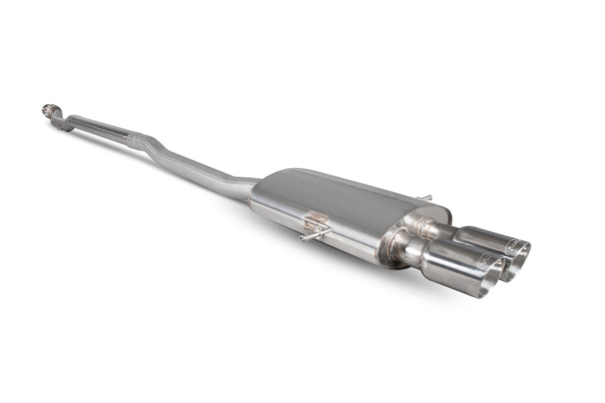 Non-resonated Cat Back Exhaust System w/Twin Tips - Mini Cooper S R56/R57/R58/R59 07-14 SMNS011