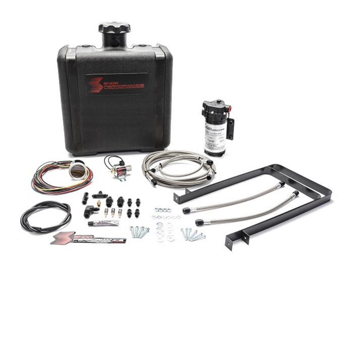Snow Performance Stage 2 Diesel Boost Cooler Water/Meth Kit w/Gauge Controller - Braided Hose