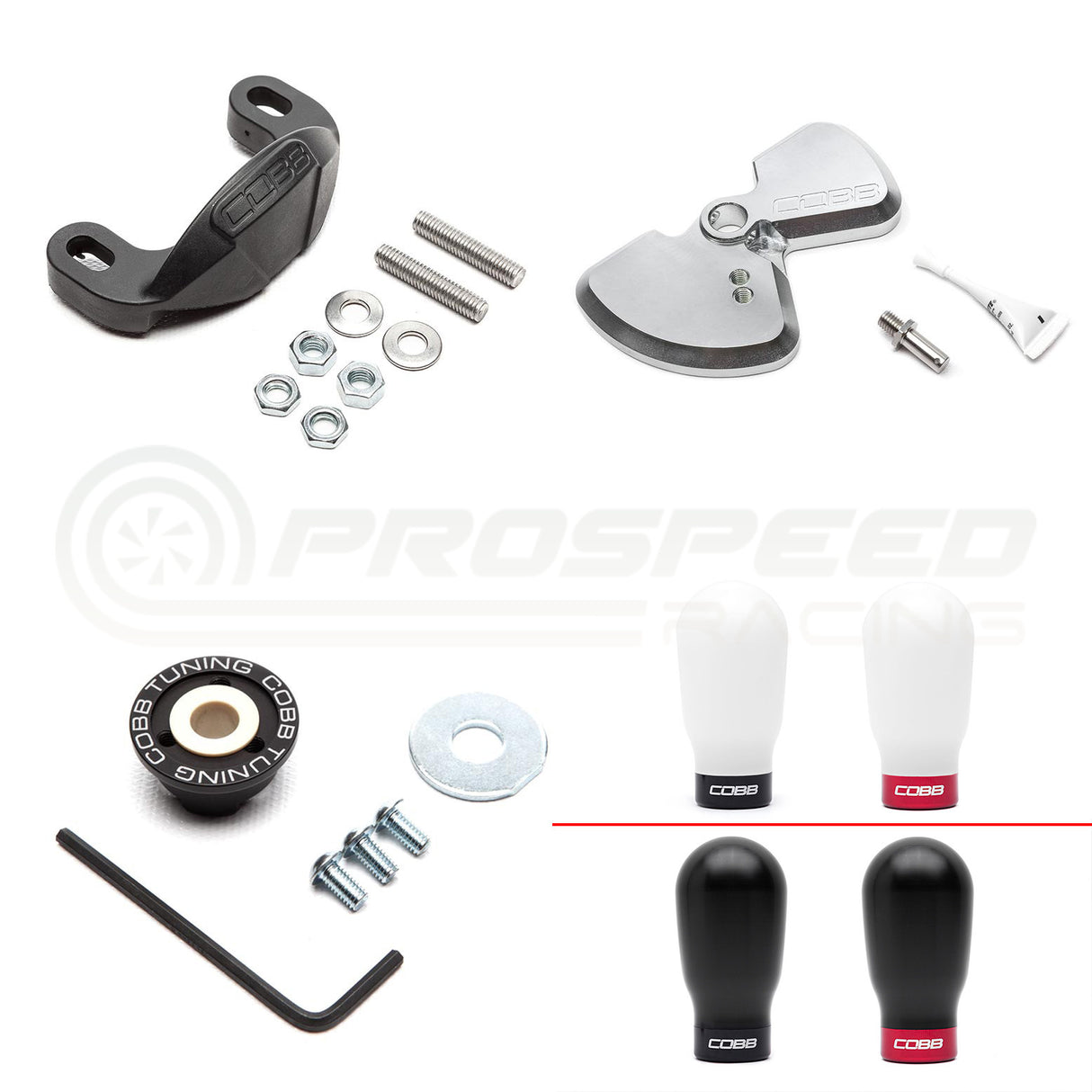 Cobb Tuning Stage 1+ Drivetrain Package w/Tall Weighted Knob Subaru WRX VA 15-21/WRX VB 22+ SUB0DT011P-TW