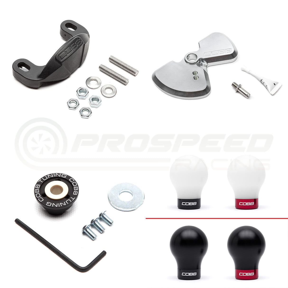 Cobb Tuning Stage 1+ Drivetrain Package w/Weighted Knob Subaru WRX VA 15-21/WRX VB 22+ SUB0DT011P-WK