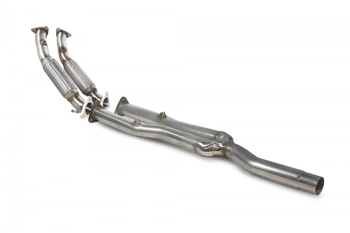 Scorpion Exhausts Catless Twin Front Pipe - VW Golf R32 Mk5 SVWC039 | Pro Speed Racing