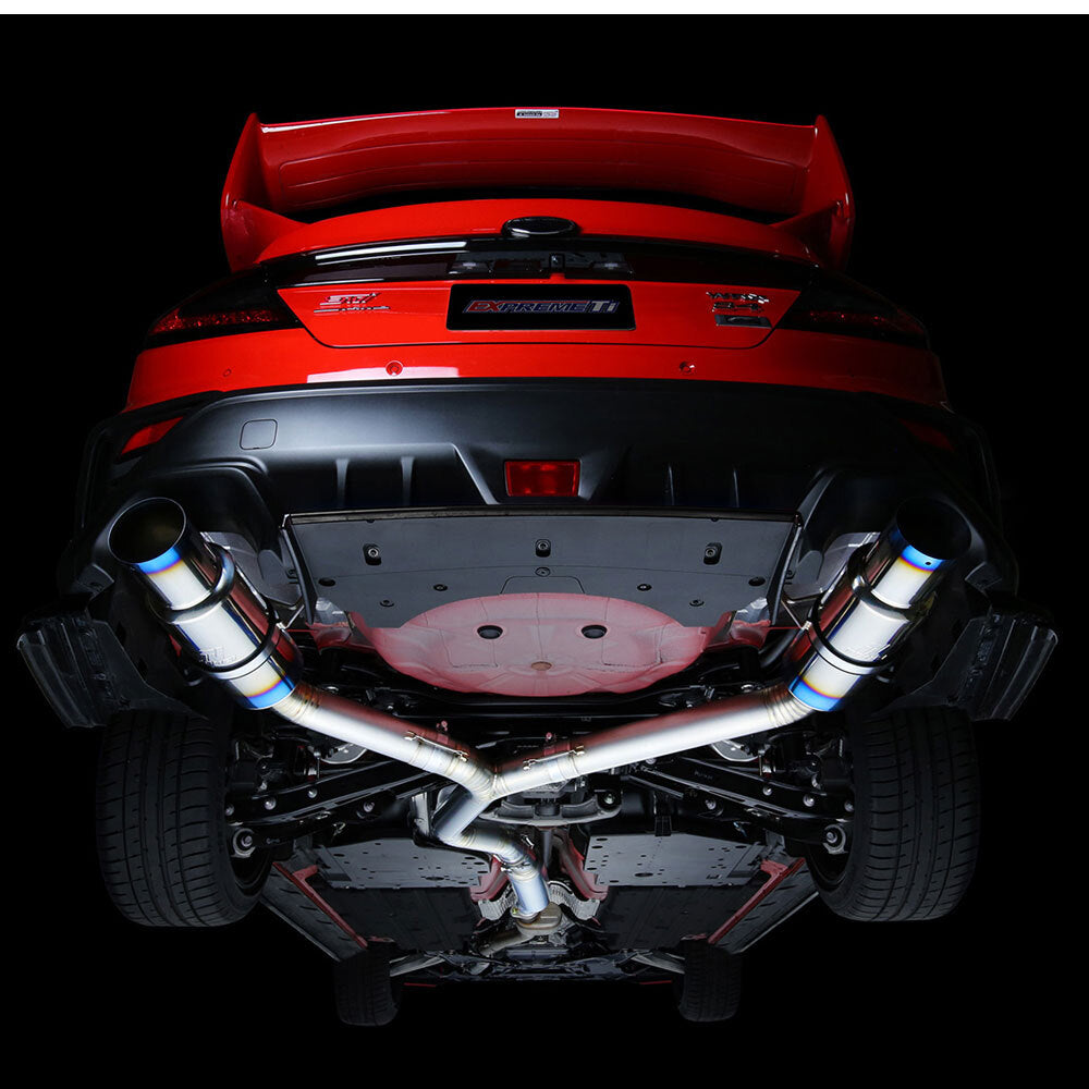 Tomei Expreme Ti Type D Titanium Cat Back Exhaust Dual Exit under chases 1