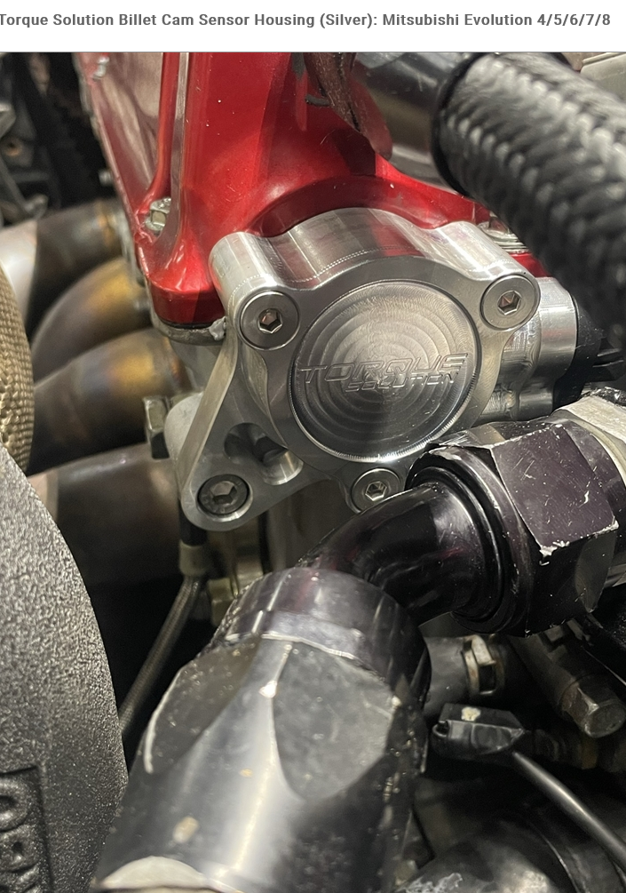 Torque Solution Billet Cam Sensor Housing Silver