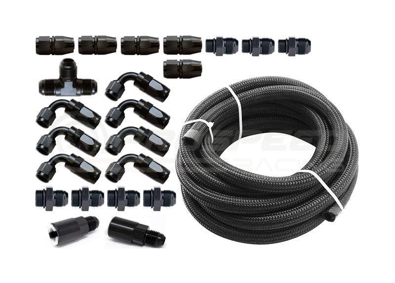 Torque Solution -8AN Fuel Rail Adapter Fitting | Multiple Fitments (TS-EV-429) main image 1