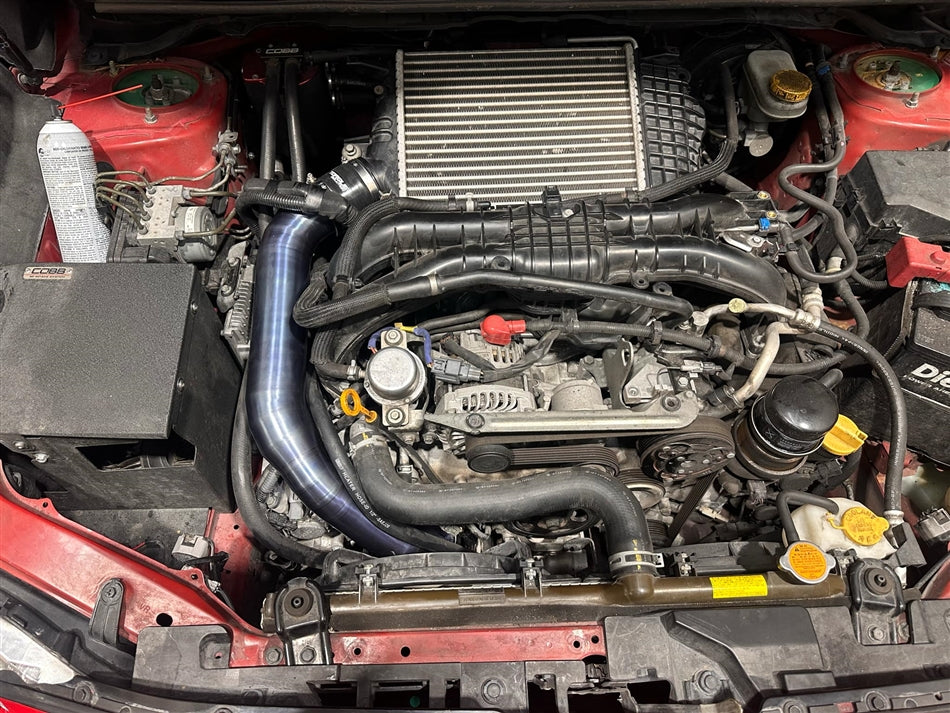 Torque Solution Titanium Top Mount Charge Pipe